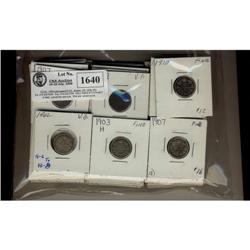 Lot of  fifty-eight  Edwardian 10 cents;  Inc