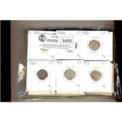 Lot of  eighty Georges V 10 cents;  Includes