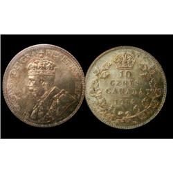 TIED FOR FINEST KNOWN!  1914 10¢ ICCS MS-65 N