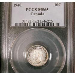 1940 10¢ PCGS MS-65