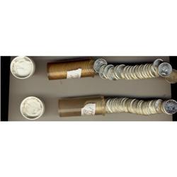 Lot of two partial 10¢ rolls, 1957 and 1958.