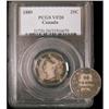 Image 1 : 1889 25¢ PCGS VF-20, silver gray tone.  Optim
