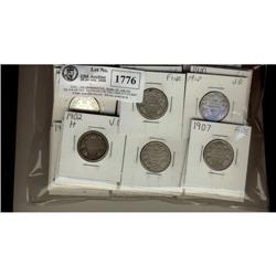 Lot of  fifty-eight  25 cents;  Includes 1902