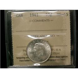 1941 25¢ ICCS MS-65  Brilliant with lots of l