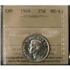 Image 1 : 1946 25¢ ICCS MS-65