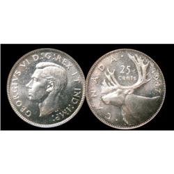 1947 Dot 25¢ PCGS MS-63  Brilliant with lots