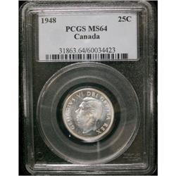 1948 25¢ PCGS MS-64  Brilliant with lots of l