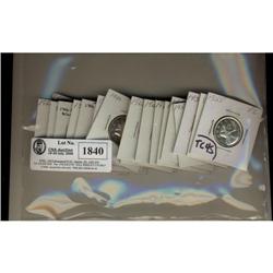 Lot of  nineteen  25 cents, includes 1955, 19