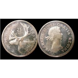 1959 25¢ ICCS PL-65  ULTRA HEAVY CAMEO. Brill