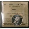 Image 1 : 1963 25¢  ICCS MS-65 CAMEO  fully brilliant a