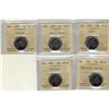 Image 1 : Lot of five 2007 25¢  ICCS MS-67, includes Ho
