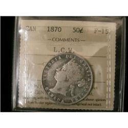 1870 LCW 50¢ ICCS F-15