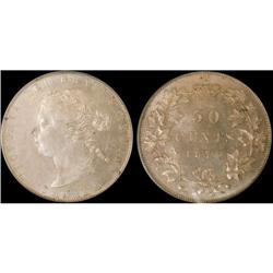 1870 "LCW"  50¢ PCGS MS64  Mirror fields.  A