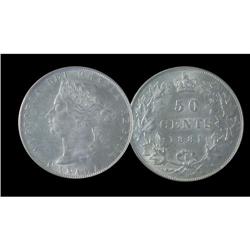 1881H 50¢ ICCS MS64.SOLO HIGHEST GRADED by IC