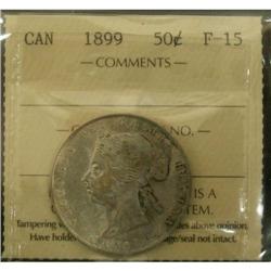 1899 50¢ ICCS F15, a nice example