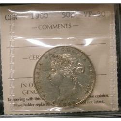 1900 50¢ ICCS VF-30 A nice example with probl