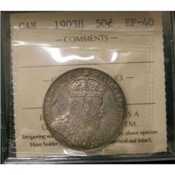 1903H 50¢ ICCS EF-40 A nice example with prob
