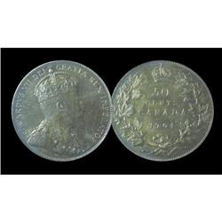 1904 50¢ ICCS MS64.  An absolute near Gem exa