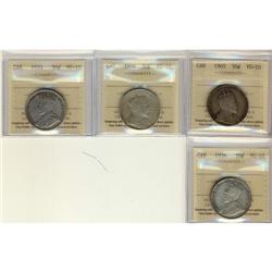 Lot of 4 50¢ coins all ICCS VG10.. Lot includ