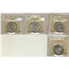 Image 1 : Lot of 4 ICCS graded 50¢, includes, 1939 EF40