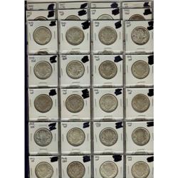 1940 to 1955 50¢.  Lot includes 1940(3), 1941