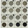 Image 1 : 1951 to 1967 50¢.  Lot of 16 silver 50¢ inclu