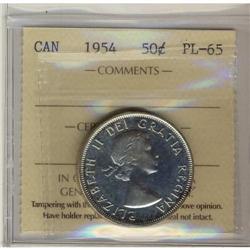 1954 50¢ ICCS PL-65  brilliant with full lust