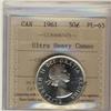 Image 1 : 1961 50¢ ICCS PL-65 ULTRA HEAVY CAMEO.Brillia