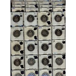 Large Lot of Nickel 50¢.  Includes 1968, 1969