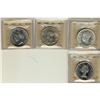 Image 1 : Lot of 4  ICCS graded $1;  1935, 1936, 1952,