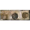 Image 1 : Lot of three ICCS Silver dollars, 1935, 1953S