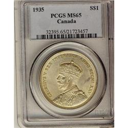 1935 $1 ICCS MS-65, nicely toned.