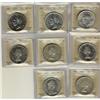 Image 1 : Lot of 8 ICCS graded MS-63 $1; 1937, 1951, 19