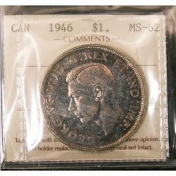 1946 $1 ICCS MS-62,