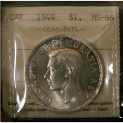 1949 $1 ICCS MS-66,