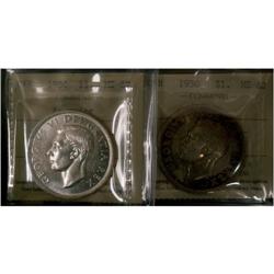 1950 and 1950 Arnp. Both ICCS graded MS-62