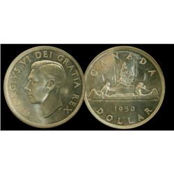 1950 $1 (Rev.-004) variety ICCS MS66, a light