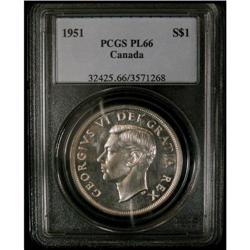 1951 $1 ICCS PL-66 Brilliant with superb refl