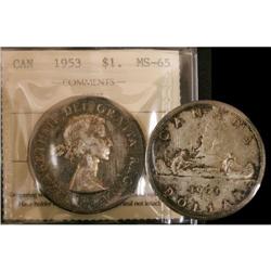 1953 NSF $1 ICCS MS-65 PQ+ Lightly toned with