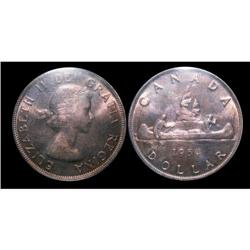 1954 $1 ICCS MS65 WOW, a superb piece with a
