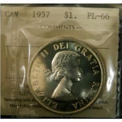 1957 $1 ICCS PL-66 A premium quality example.
