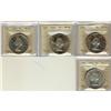 1958 $1 ICCS MS-64, lot of 4 pieces