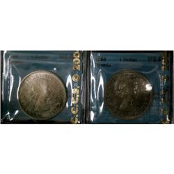 1958 and 1964 $1, both CCCS graded MS-64.