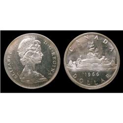 1966 Small beads $1 PCGS MS-63 CAMEO  A premi