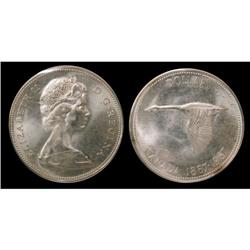 1967 $1 ICCS MS-65 A premium quality example.