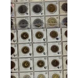 Large lot of nickel and loon dollars.  Lot in