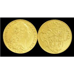 Portugal - Peca 1753 KM#240.  Attractive gold