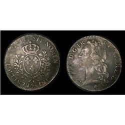 France 1741-Bearn (Cow) Mintmark KM#518, RARE