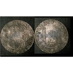 Mexico Silver 8 Reales KM#103 1734Mo VF(b)