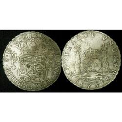 Mexico Silver 8 Reales KM#103 1737Mo VF(b), w